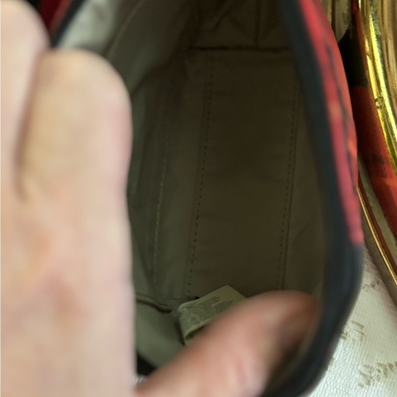 Kate spade red plaid large travel /gym 5 pc. Set tote over night set pristine - Picture 4 of 14